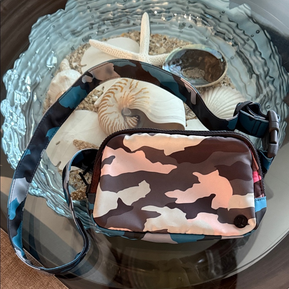 Lululemon Retired Belt Bag Camo Pink and Green